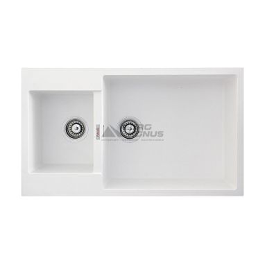 FABIANO Кухонная мойка Quadro 86x50x15 Alpine White (8221.301.0454)